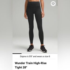 Lululemon Athletica Black Performance Leggings